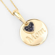 Bids.com 0.20 Carat Genuine Blue Sapphire .925 Sterling Silver Pendant Pendants