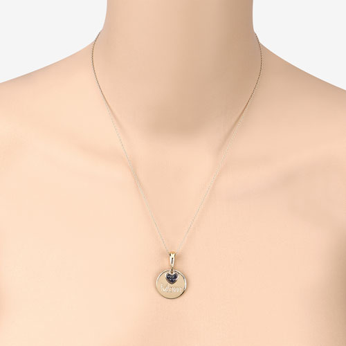 Bids.com 0.20 Carat Genuine Blue Sapphire .925 Sterling Silver Pendant Pendants