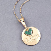 Bids.com 0.17 Carat Genuine Emerald .925 Sterling Silver Pendant Pendants