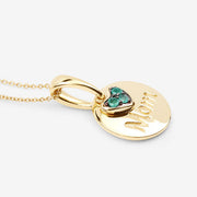 Bids.com 0.17 Carat Genuine Emerald .925 Sterling Silver Pendant Pendants