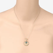 Bids.com 0.17 Carat Genuine Emerald .925 Sterling Silver Pendant Pendants