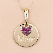 Bids.com 0.20 Carat Genuine Ruby .925 Sterling Silver Pendant Pendants