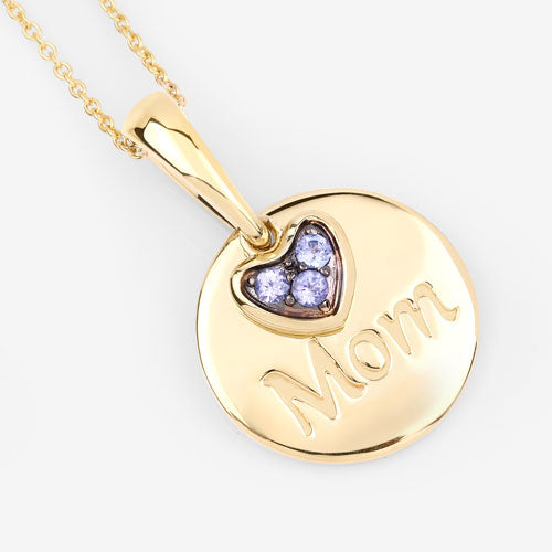 Bids.com 0.21 Carat Genuine Tanzanite .925 Sterling Silver Pendant Pendants
