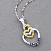 Bids.com 0.14 Carat Genuine Blue Sapphire .925 Sterling Silver Pendant Pendants
