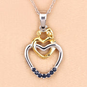 Bids.com 0.14 Carat Genuine Blue Sapphire .925 Sterling Silver Pendant Pendants