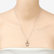 Bids.com 0.14 Carat Genuine Blue Sapphire .925 Sterling Silver Pendant Pendants