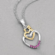 Bids.com 0.14 Carat Genuine Ruby .925 Sterling Silver Pendant Pendants