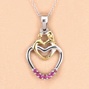 Bids.com 0.14 Carat Genuine Ruby .925 Sterling Silver Pendant Pendants
