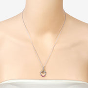 Bids.com 0.14 Carat Genuine Ruby .925 Sterling Silver Pendant Pendants