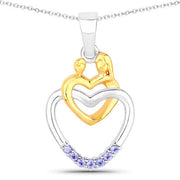 Bids.com 0.14 Carat Genuine Tanzanite .925 Sterling Silver Pendant Pendants