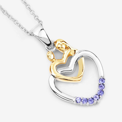 Bids.com 0.14 Carat Genuine Tanzanite .925 Sterling Silver Pendant Pendants