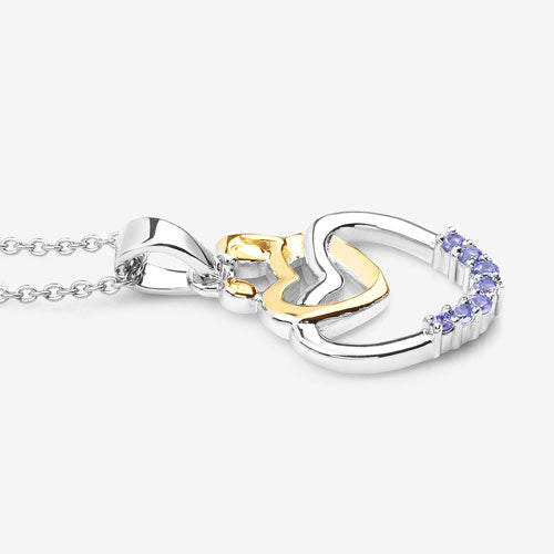 Bids.com 0.14 Carat Genuine Tanzanite .925 Sterling Silver Pendant Pendants