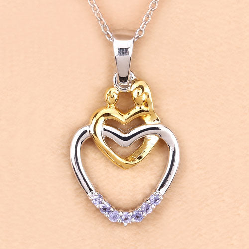 Bids.com 0.14 Carat Genuine Tanzanite .925 Sterling Silver Pendant Pendants