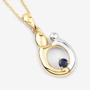 Bids.com 0.19 Carat Genuine Blue Sapphire .925 Sterling Silver Pendant Pendants