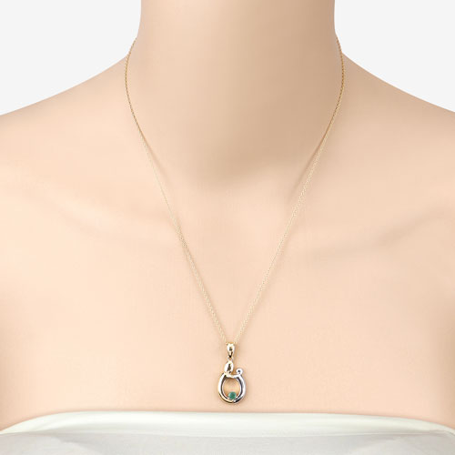 Bids.com 0.17 Carat Genuine Emerald .925 Sterling Silver Pendant Pendants