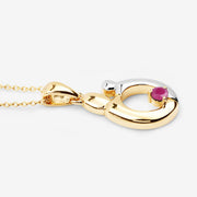 Bids.com 0.20 Carat Genuine Ruby .925 Sterling Silver Pendant Pendants