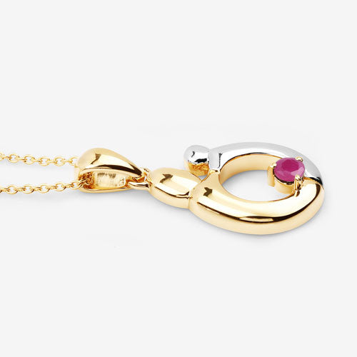 Bids.com 0.20 Carat Genuine Ruby .925 Sterling Silver Pendant Pendants