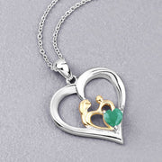 Bids.com 0.45 Carat Genuine Emerald .925 Sterling Silver Pendant Pendants