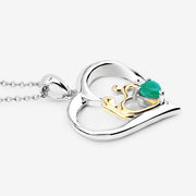 Bids.com 0.45 Carat Genuine Emerald .925 Sterling Silver Pendant Pendants