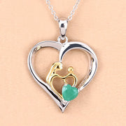 Bids.com 0.45 Carat Genuine Emerald .925 Sterling Silver Pendant Pendants