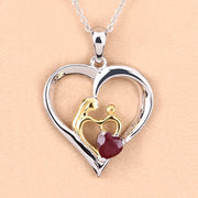 Bids.com 0.50 Carat Genuine Ruby .925 Sterling Silver Pendant Pendants
