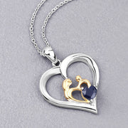 Bids.com 0.50 Carat Genuine Blue Sapphire .925 Sterling Silver Pendant Pendants
