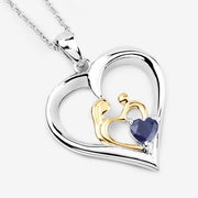 Bids.com 0.50 Carat Genuine Blue Sapphire .925 Sterling Silver Pendant Pendants