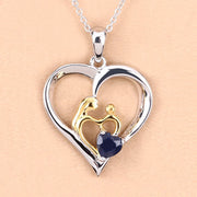 Bids.com 0.50 Carat Genuine Blue Sapphire .925 Sterling Silver Pendant Pendants