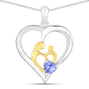 Bids.com 0.45 Carat Genuine Tanzanite .925 Sterling Silver Pendant Pendants