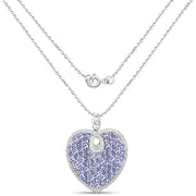 Bids.com 6.17 Carat Genuine Tanzanite .925 Sterling Silver Pendant Pendants