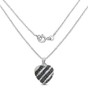 Bids.com 1.55 Carat Genuine Blue Sapphire and White Topaz .925 Sterling Silver Pendant Pendants