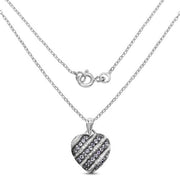 Bids.com 1.30 Carat Genuine Tanzanite and White Topaz .925 Sterling Silver Pendant Pendants