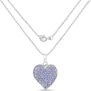 Bids.com 3.97 Carat Genuine Tanzanite .925 Sterling Silver Pendant Pendants