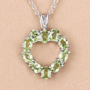 Bids.com 1.70 Carat Genuine Peridot .925 Sterling Silver Pendant Pendants