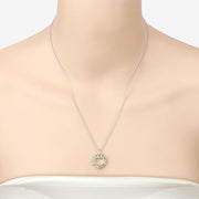 Bids.com 1.70 Carat Genuine Peridot .925 Sterling Silver Pendant Pendants