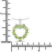 Bids.com 1.70 Carat Genuine Peridot .925 Sterling Silver Pendant Pendants