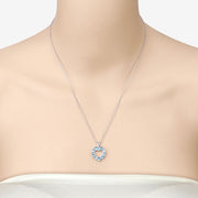 Bids.com 1.90 Carat Genuine Swiss Blue Topaz .925 Sterling Silver Pendant Pendants