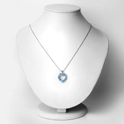 Bids.com 1.90 Carat Genuine Swiss Blue Topaz .925 Sterling Silver Pendant Pendants