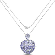 Bids.com 6.01 Carat Genuine Tanzanite .925 Sterling Silver Pendant Pendants