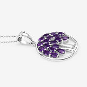 Bids.com 2.94 Carat Genuine Amethyst .925 Sterling Silver Pendant Pendants