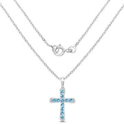 Bids.com 3.85 Carat Genuine Blue Topaz .925 Sterling Silver Pendant Pendants