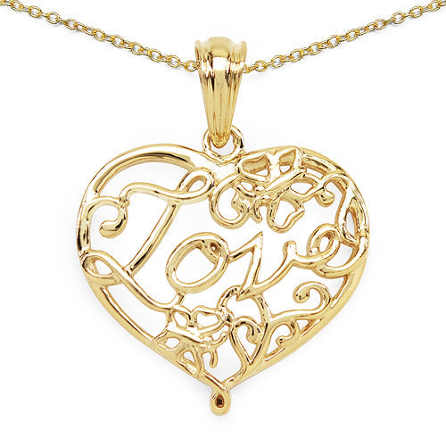 Bids.com 14K Yellow Gold Plated 6.05 Grams .925 Sterling Silver Pendant Pendants