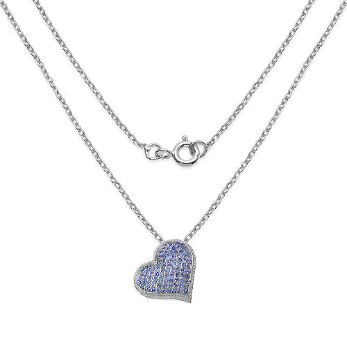 Bids.com 2.98 Carat Genuine Tanzanite .925 Sterling Silver Pendant Pendants