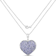 Bids.com 4.86 Carat Genuine Tanzanite .925 Sterling Silver Pendant Pendants