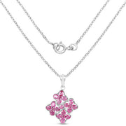 Bids.com 3.72 Carat Genuine Ruby .925 Sterling Silver Pendant Pendants