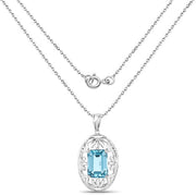 Bids.com 9.60 Carat Genuine Green Topaz .925 Sterling Silver Pendant Pendants
