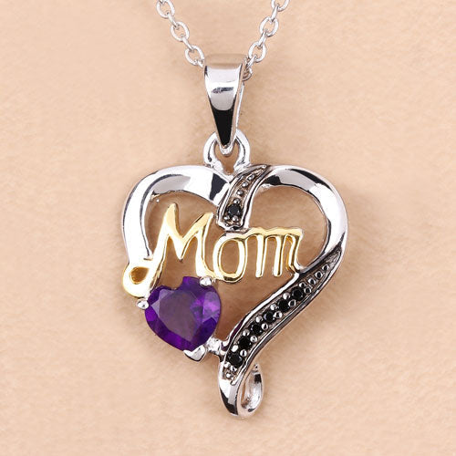 Bids.com 0.48 Carat Genuine Amethyst and Black Spinel .925 Sterling Silver Pendant Pendants