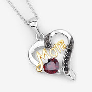 Bids.com 0.55 Carat Genuine Garnet and Black Spinel .925 Sterling Silver Pendant Pendants