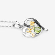 Bids.com 0.49 Carat Genuine Peridot and Black Spinel .925 Sterling Silver Pendant Pendants