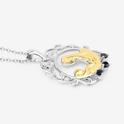 Bids.com 0.12 Carat Genuine Blue Sapphire .925 Sterling Silver Pendant Pendants